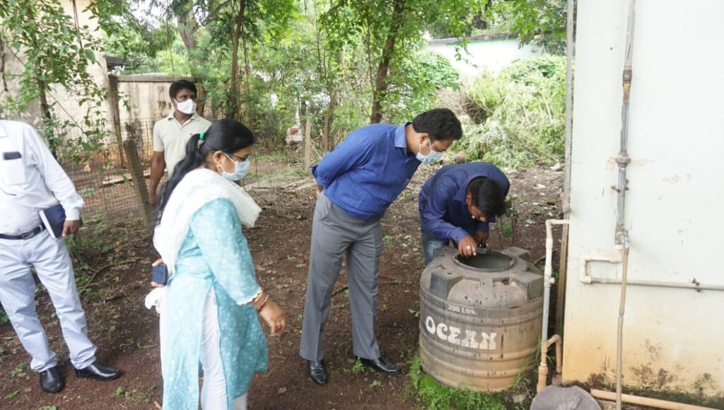 सेक्टर 04 में मिला डेंगू का लार्वा,निगम ने किया नष्टीकरण की कार्यवाही