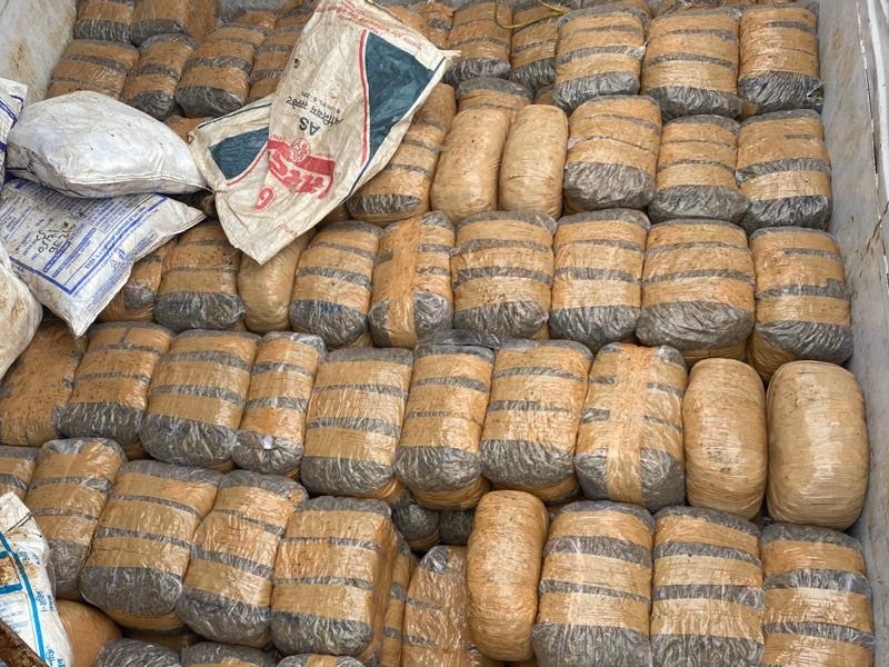 आठ क्विंटल गांजा के साथ सात तस्कर पकड़े गए