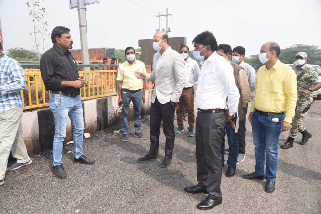 जल्द पूरा होगा कैनाल रोड, कलेक्टर ने किया निरीक्षण