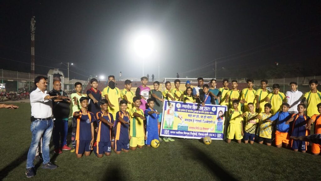 मतदाता जागरूकता के तहत खिलाड़ी ले रहे संकल्प