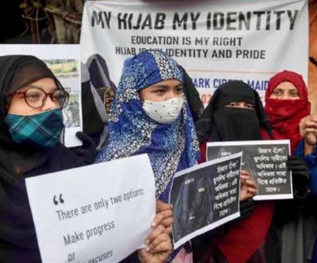 हिजाब विवाद से स्कूल-कालेज प्रभावित नारेबाजी पर  गिरफ्तार