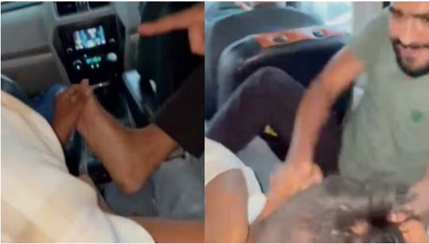 युवक को अगवा कर चलती कार में चटवाए पैर के तलवे