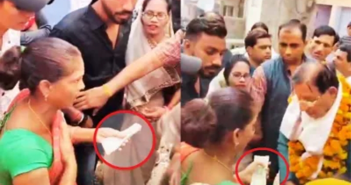 मंत्री और महिला का पैसे लेने देन का वीडियो हुआ तेजी से वायरल