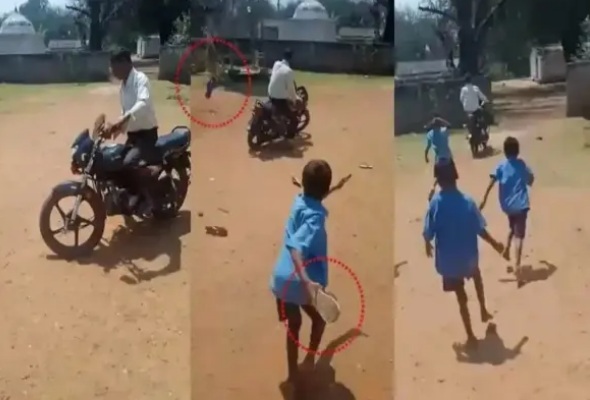 नशे में धुत शिक्षक को बच्चों ने चप्पल लेकर मारने दौड़ाया, कलेक्टर ने बीईओ से मांगी रिपोर्ट