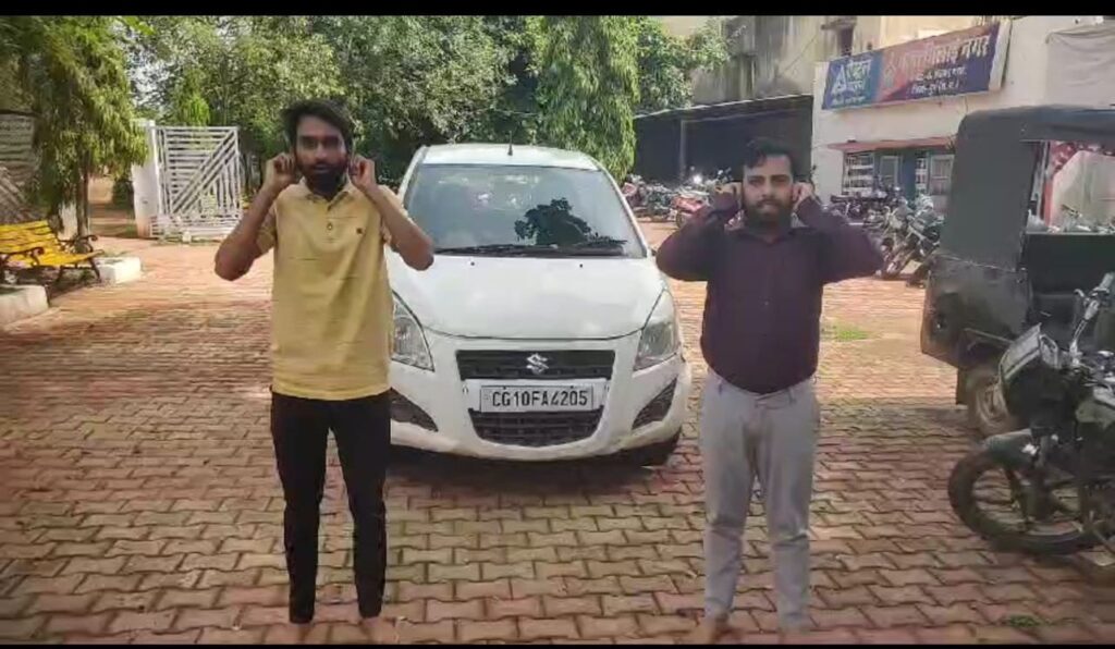 सेन्ट्रल एवेन्यु मे शराब के नशे मे मदहोश होकर कार मे स्टंटबाजी कर रहे युवको के विरुद्ध भिलाई पुलिस की कार्यवाही