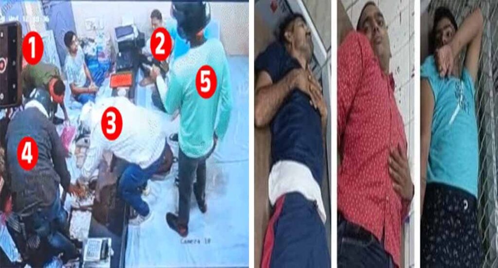 सुल्तानपुर के ज्वेलरी दुकान में 2 करोड़ की डकैती के 3 आरोपियों को पुलिस ने एनकाउंटर के बाद पकड़ा