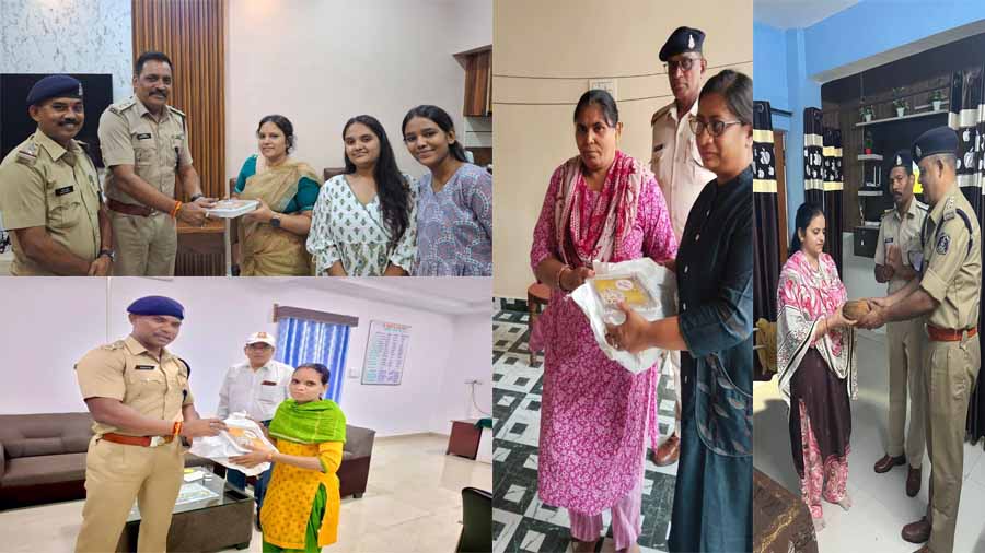 दीपावली पर्व के उपलक्ष्य में दुर्ग पुलिस द्वारा शहीद परिवार के निवास स्थान में पहुंचकर शुभकामना देकर कुशल क्षेम पूछा