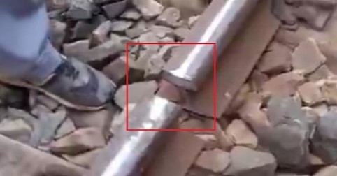 4 इंच टूटी हुई मिली रेल पटरी, बड़ी साजिश या फिर…