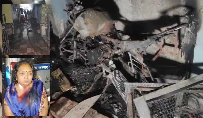 झगड़ा सुलझाने पहुंची थी पुलिस, पति ने घर में लगा दी आग… सिलेंडर फटा और सभी जलते हुए दौड़े