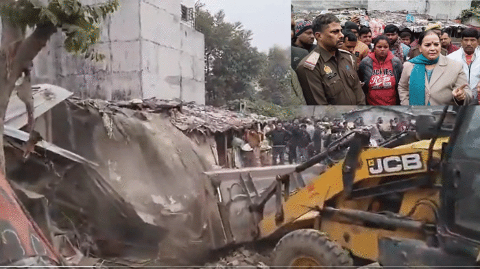 आतंकियों ये ‘बांग्लादेश’ नहीं, लखनऊ नगर निगम है… मेयर सुषमा खर्कवाल ने झुग्गियों पर चलवा दिया बुलडोजर
