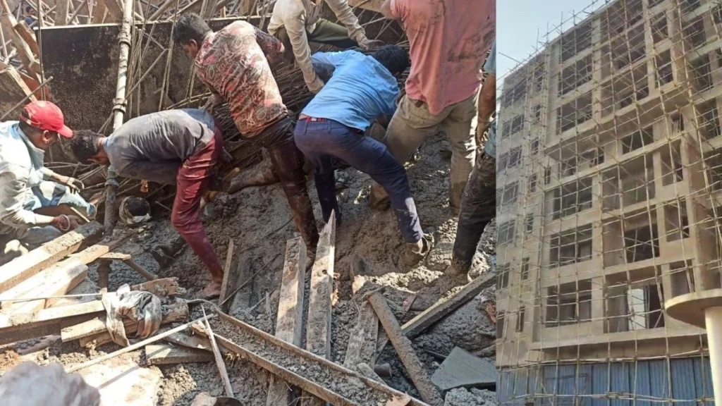 रायपुर में छत गिरने से हुई थी दो मजदूरों की मौत, बिल्डर पर अब तक दर्ज नहीं हुआ केस
