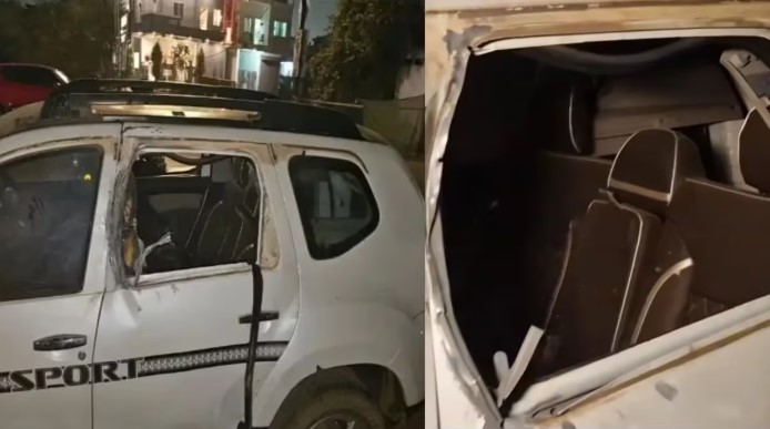 भिलाई में बिल्डर को बम से उड़ाने की कोशिश, कार में धमाके से मचा हड़कंप