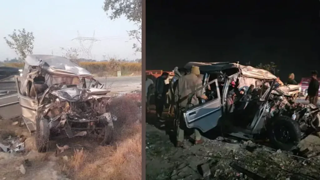 प्रयागराज में भीषण सड़क हादसा; श्रद्धालुओं की कार और बस में जोरदार टक्कर, कोरबा के 10 श्रद्धालुओं की मौत, 19 घायल
