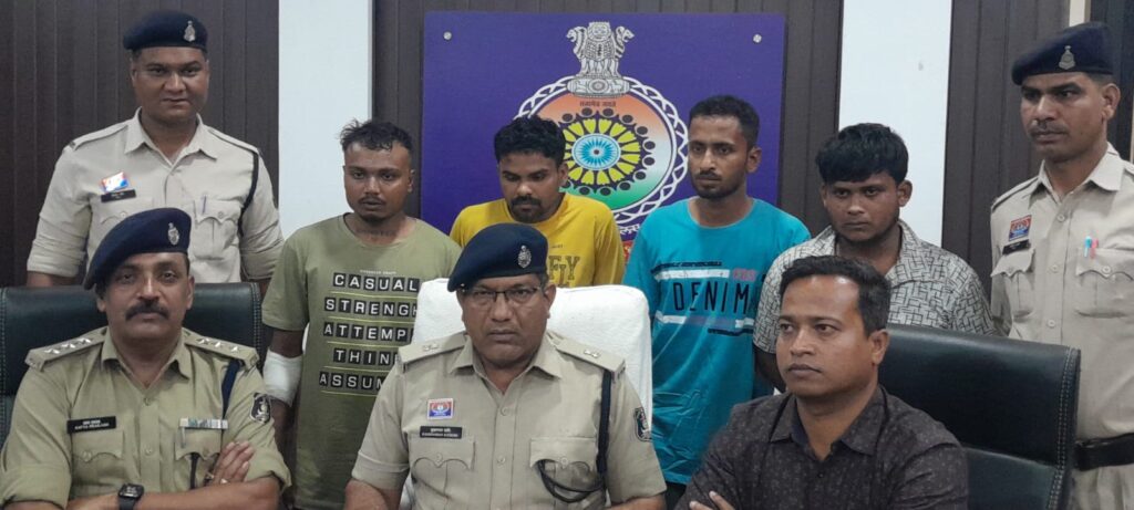 पुराने पैसे लेनदेन की बात को लेकर युवक पर प्राणघातक हमला करने वाले आरोपीगण गिरफ्तार