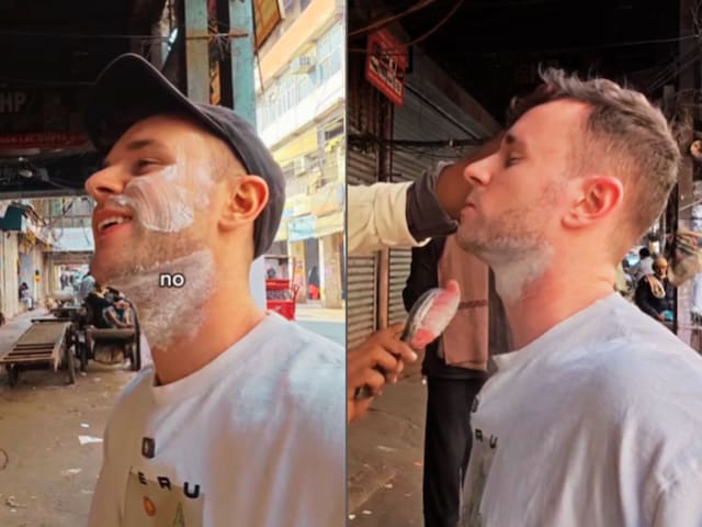 सड़क किनारे बैठा था नाई, विदेशी ने बनवा ली दाढ़ी, बदले में दिए 100 रुपये, तो लोग बोले- ‘सत्यानाश’