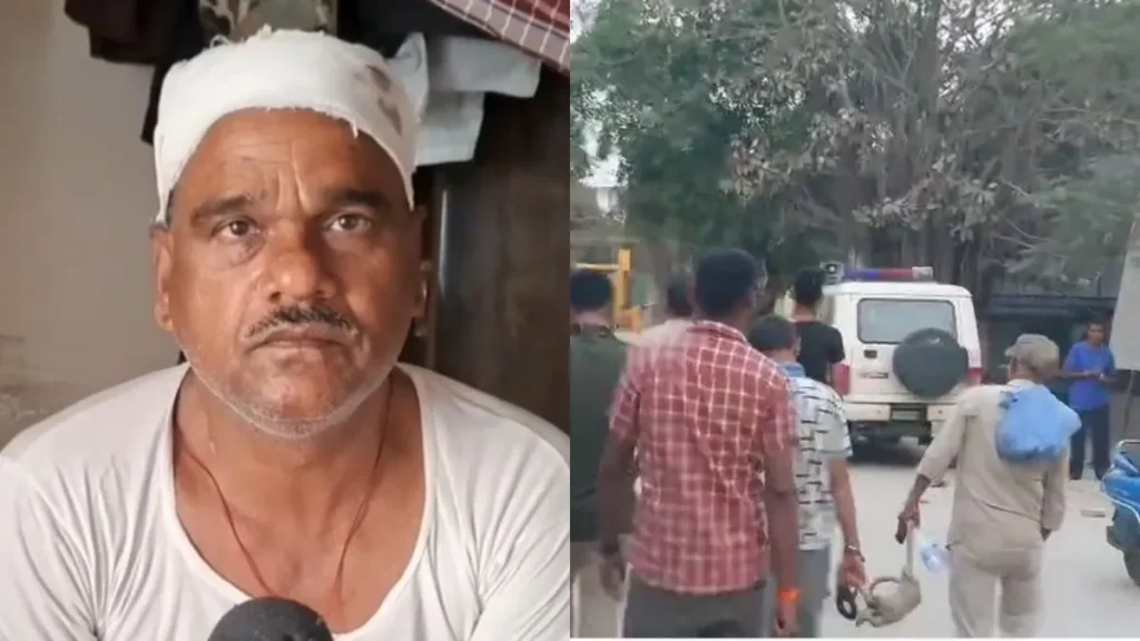 मुजफ्फरपुर में भीड़ ने पुलिसकर्मियों को दौड़ा-दौड़ाकर पीटा, रिवर्स गाड़ी भगाकर दारोगा ने बचाई जान