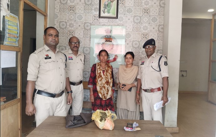पाटन में गांजा का व्यापार करने वाली महिला आरोपी गिरफ्तार