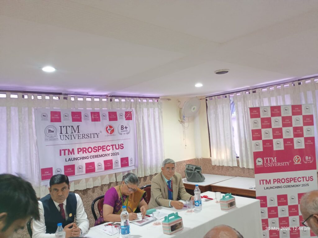 ITM University छात्रों का लक्ष्य छात्रों को उद्योग से संबंधित उत्पाद विशिष्ट जानकारी प्रदान करना