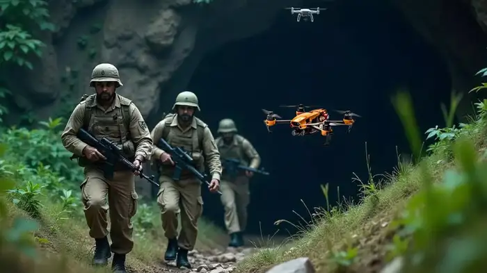 ड्रोन ने खोली ‘आंखें’ तब दिखा ‘शिवलिंग’ वाली गुफा का ‘खौफनाक मंजर’! 12 KM चढ़ कर गए जवान, किसी को भनक तक नहीं