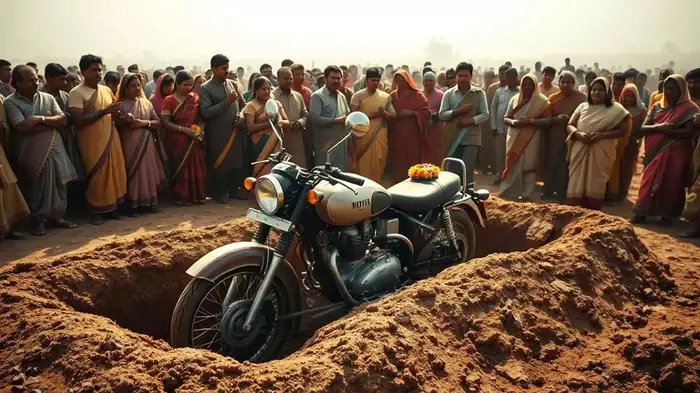 बेटे की मौत के बाद पिता ने शव के साथ उसकी बाइक को भी दफनाया, वजह जान आप भी रोक नहीं पाएंगे आंसू