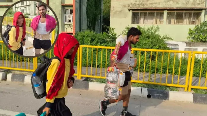 लव मैरिज, गांव वालों को मनाने के लिए कपल ने उठाई ‘कांवड़’, 650 KM की दूरी तय करेगा नव दंपती