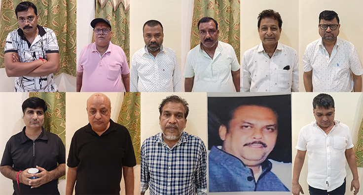 थाना वैशाली नगर पुलिस की जुआड़ियों के विरुद्ध बड़ी कार्यवाही, 11 जुआरी गिरफ्तार, 2,1800 नगद 10 नग मोबाईल जप्त