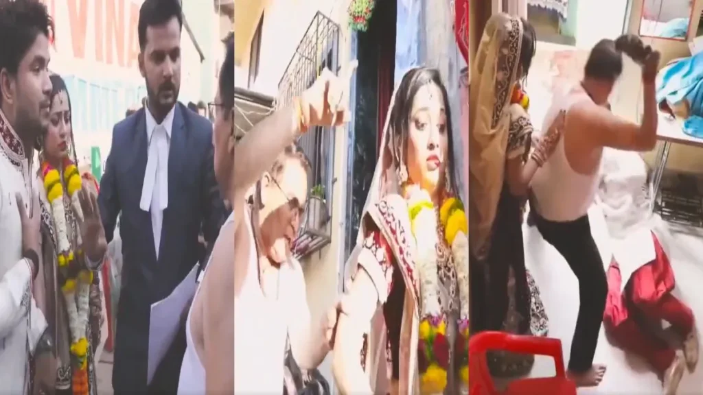 कोर्ट मैरिज कर घर पहुंचा बेटा, पापा ने मार-मारकर बना दिया भूत, दुल्हन के सामने ही बेटे पर बरसा दिए चप्पल