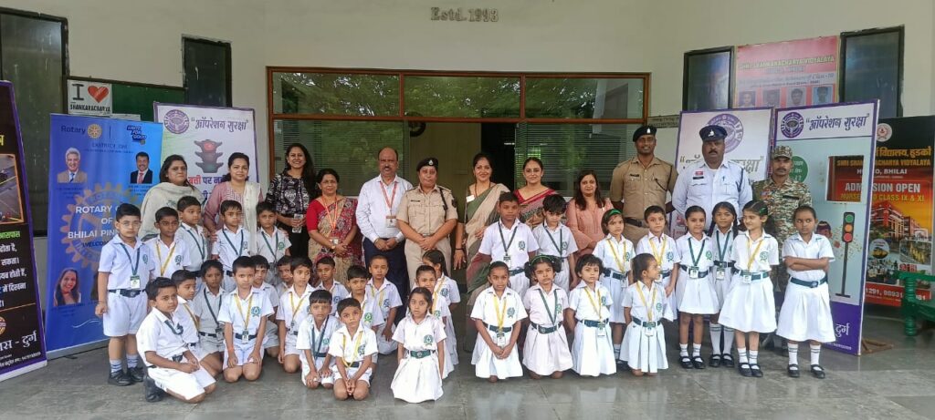 ऑपरेशन सुरक्षा के तहत शंकरा विद्यालय में यातायात जागरूकता कार्यक्रम का किया गया आयोजन