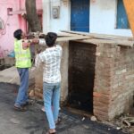 भिलाई निगम की बड़ी कार्रवाई, छावनी क्षेत्र में नाली और सड़कों से हटाया गया अवैध कब्जा