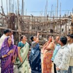 निर्माणाधीन पानी टंकी का शिक्षक नगर का महापौर अलका बाघमार ने किया निरीक्षण, गुणवत्ता में लापरवाही पर ठेकेदार को लगाई कड़ी फटकार,