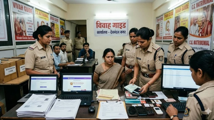 शादी का झांसा देकर ऑनलाइन करती थी ठगी, बिलासपुर में ‘विवाह गाइड डॉट कॉम’ रैकेट का पर्दाफाश