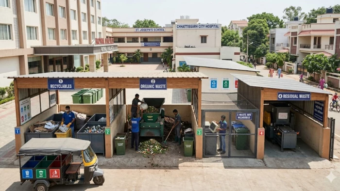 छत्तीसगढ़ में अब होटलों, शैक्षणिक संस्थानों, अस्पतालों और आवासीय कॉलोनियों को खुद करनी होगी कचरा प्रबंधन की व्यवस्था