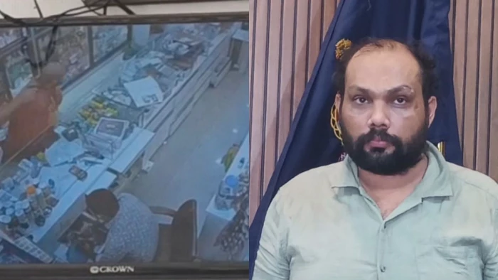 रायपुर में 2 सालियों की हत्या के बाद पिस्टल लेकर मेडिकल स्टोर में घुसा आरोपित, भागने के लिए संचालक पर तानी बंदूक; CCTV फुटेज आया सामने।